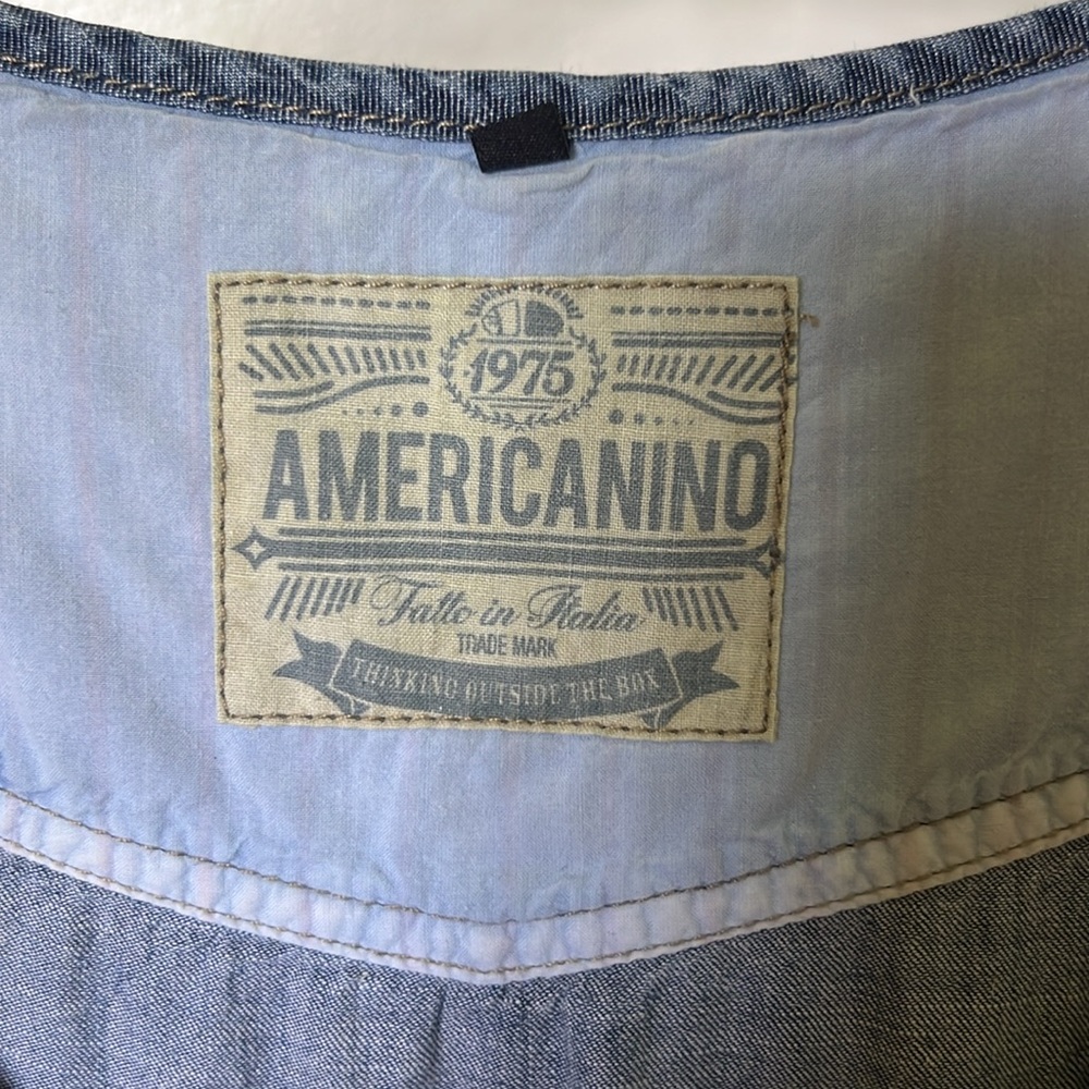 Denim Button-Down Dress - image 2